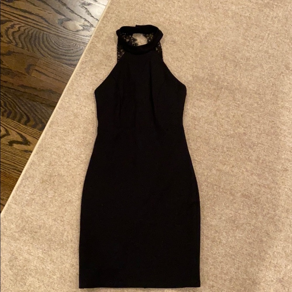 Black bodycon dress